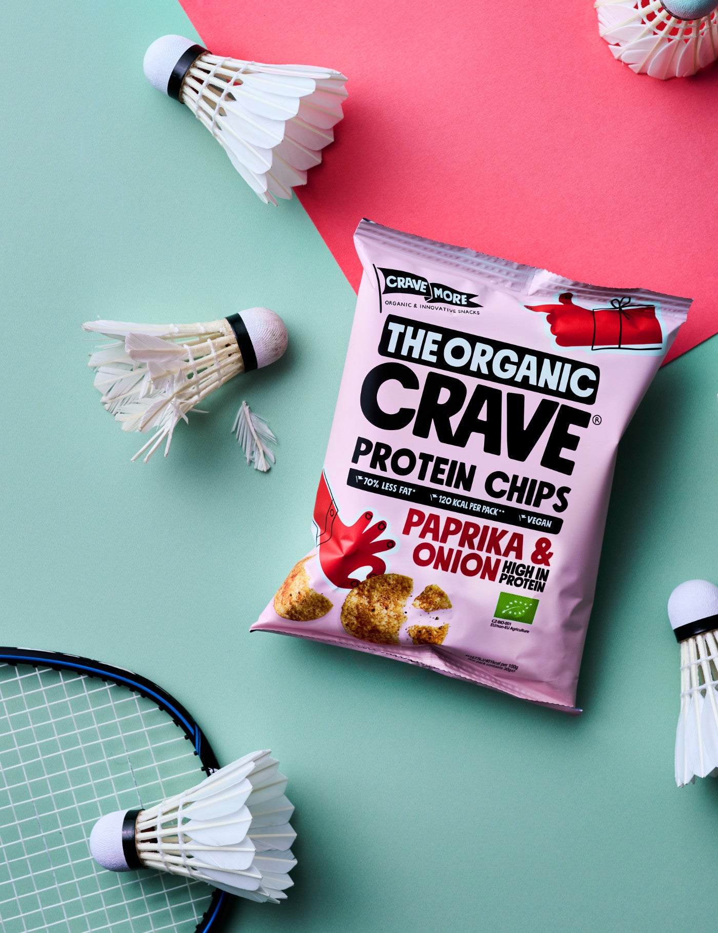 Organic protein chips | Paprika & Onion (15pcs)