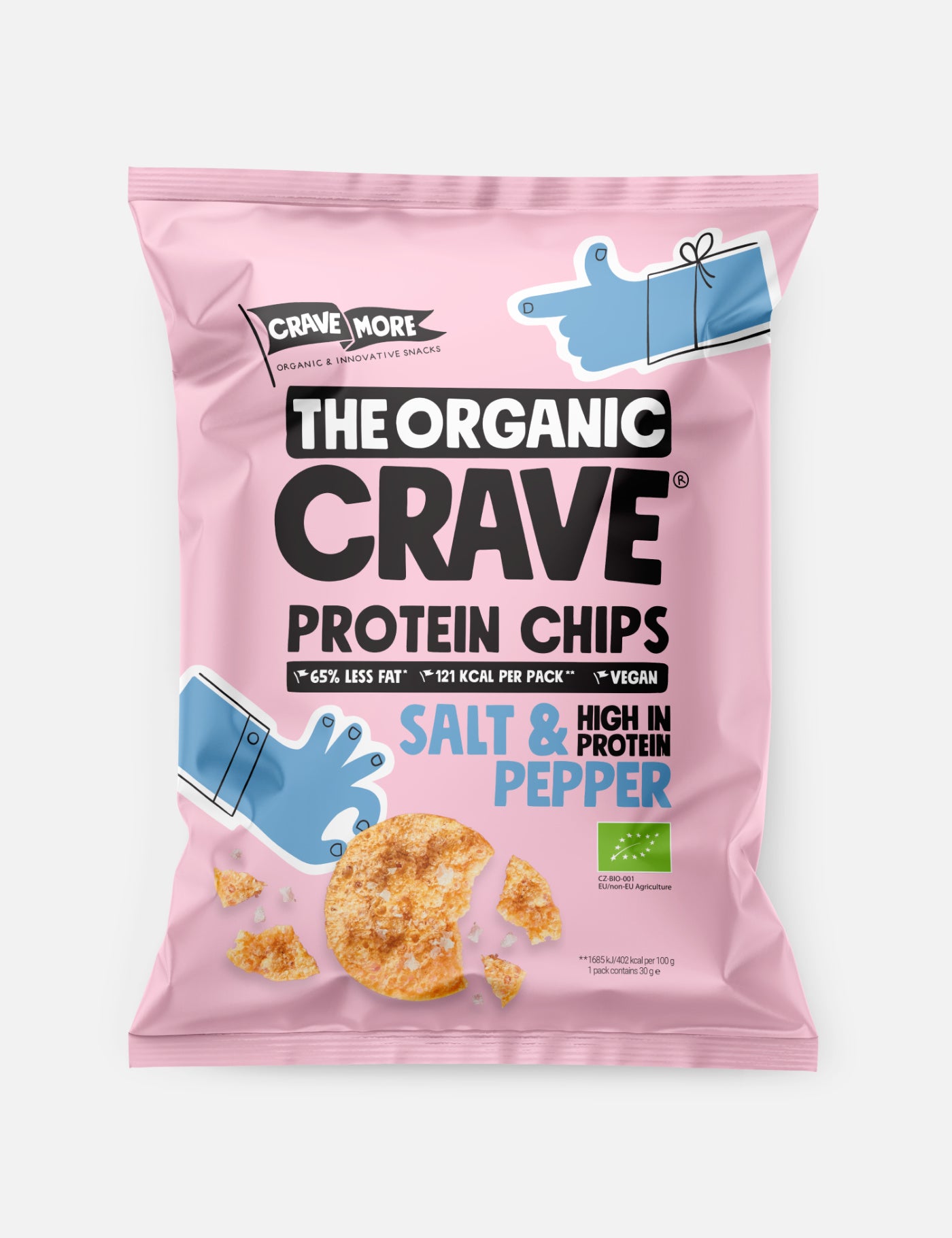Organic Protein Chips | Salt & Pepper (15Pcs)